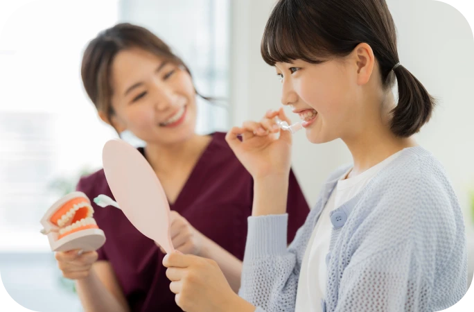 ブラッシング指導